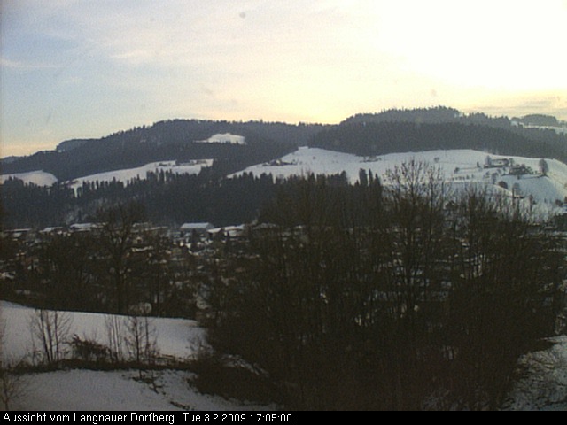 Webcam-Bild: Aussicht vom Dorfberg in Langnau 20090203-170500
