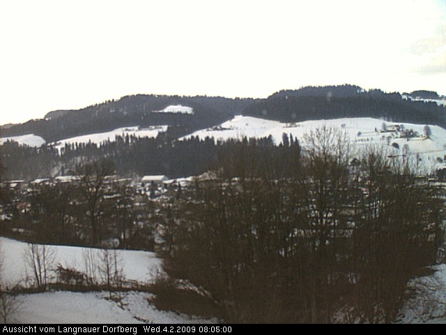 Webcam-Bild: Aussicht vom Dorfberg in Langnau 20090204-080500
