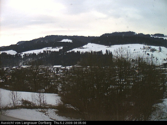 Webcam-Bild: Aussicht vom Dorfberg in Langnau 20090205-080500
