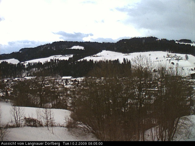 Webcam-Bild: Aussicht vom Dorfberg in Langnau 20090210-080500