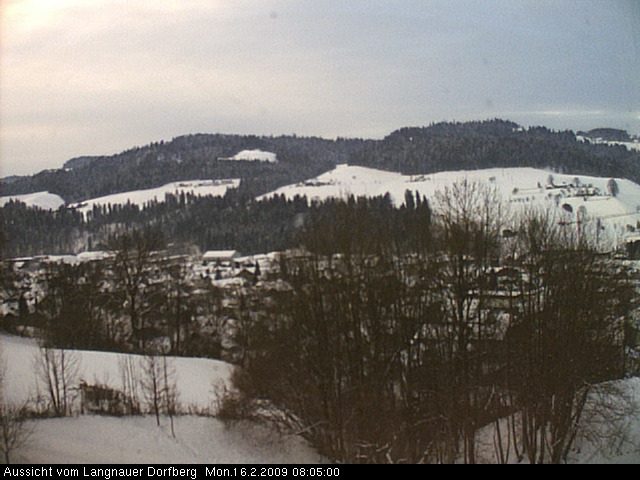 Webcam-Bild: Aussicht vom Dorfberg in Langnau 20090216-080500