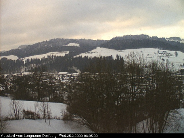 Webcam-Bild: Aussicht vom Dorfberg in Langnau 20090225-080500