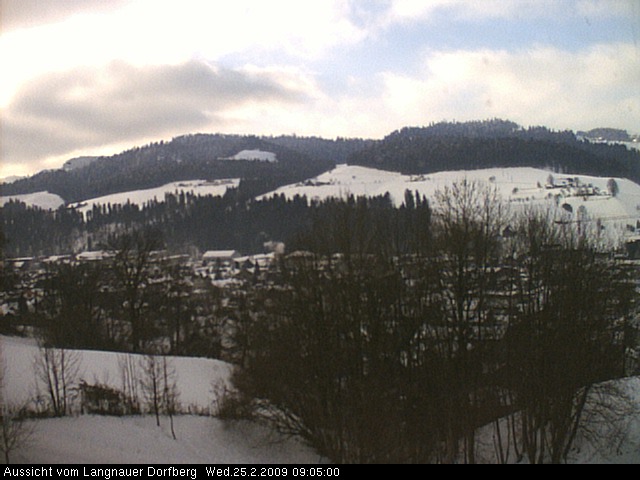 Webcam-Bild: Aussicht vom Dorfberg in Langnau 20090225-090500