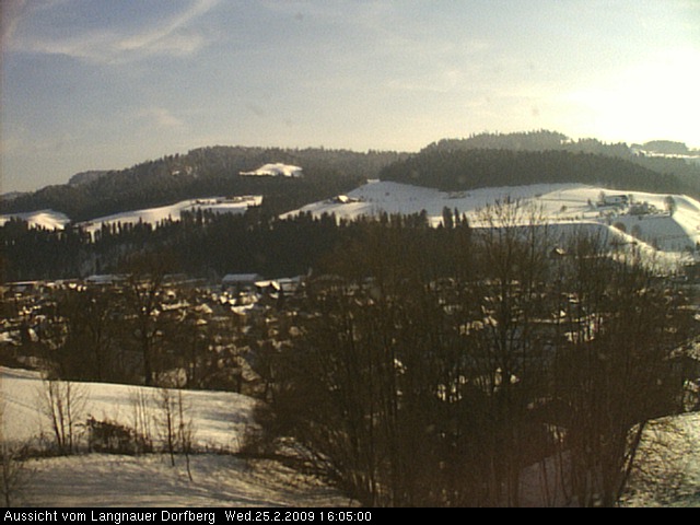 Webcam-Bild: Aussicht vom Dorfberg in Langnau 20090225-160500