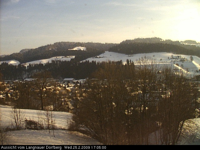 Webcam-Bild: Aussicht vom Dorfberg in Langnau 20090225-170500