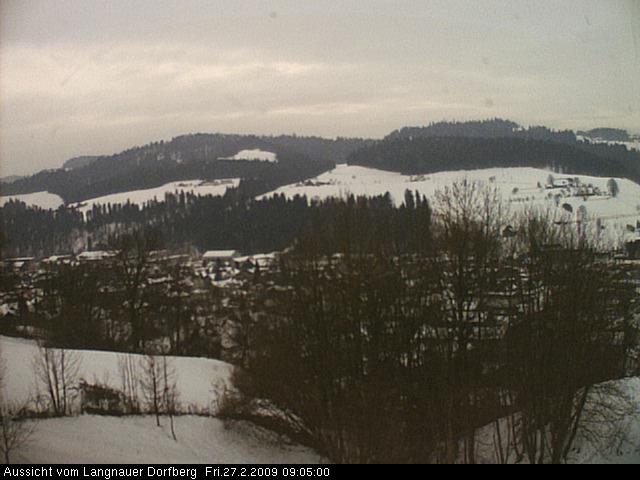 Webcam-Bild: Aussicht vom Dorfberg in Langnau 20090227-090500