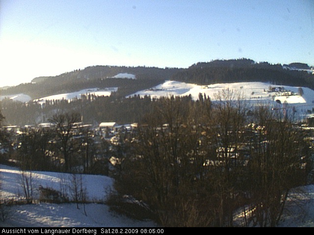 Webcam-Bild: Aussicht vom Dorfberg in Langnau 20090228-080500