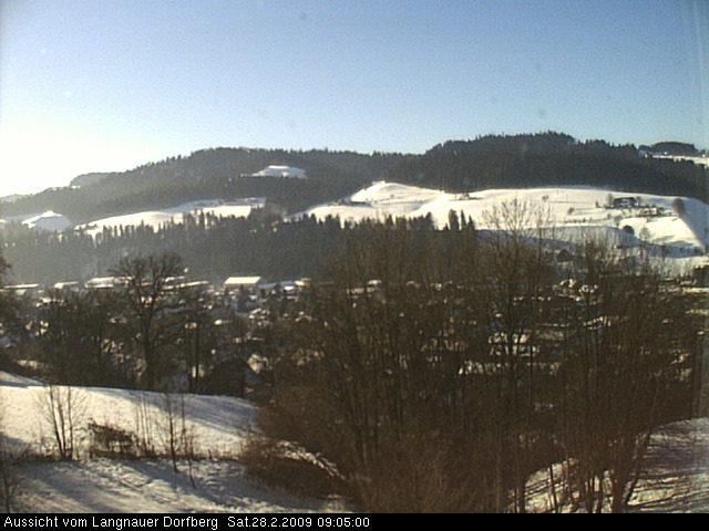 Webcam-Bild: Aussicht vom Dorfberg in Langnau 20090228-090500
