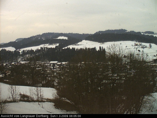Webcam-Bild: Aussicht vom Dorfberg in Langnau 20090301-080500