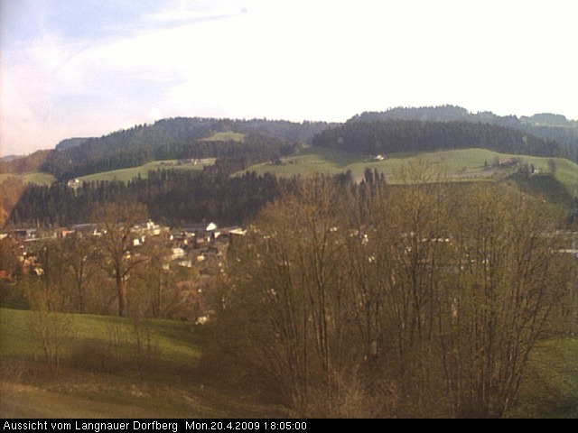 Webcam-Bild: Aussicht vom Dorfberg in Langnau 20090420-180500
