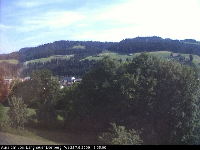 Webcam-Bild: Aussicht vom Dorfberg in Langnau 20090617-180500