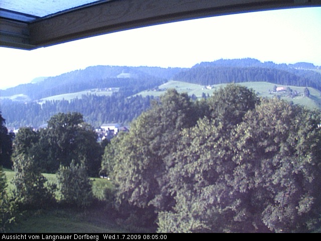 Webcam-Bild: Aussicht vom Dorfberg in Langnau 20090701-080500