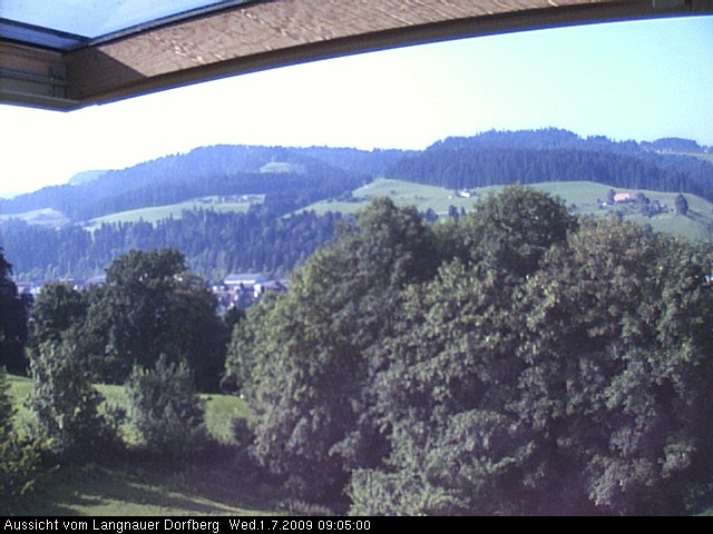 Webcam-Bild: Aussicht vom Dorfberg in Langnau 20090701-090500