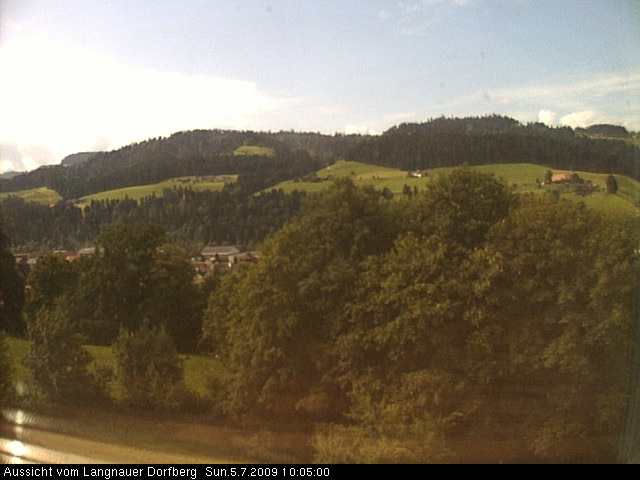 Webcam-Bild: Aussicht vom Dorfberg in Langnau 20090705-100500