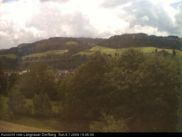 Webcam-Bild: Aussicht vom Dorfberg in Langnau 20090705-150500
