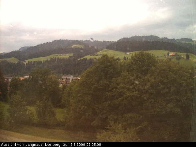 Webcam-Bild: Aussicht vom Dorfberg in Langnau 20090802-090500