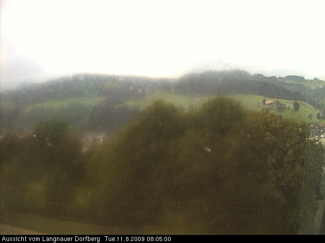 Webcam-Bild: Aussicht vom Dorfberg in Langnau 20090811-080500