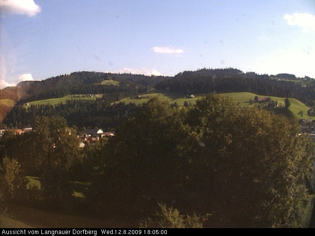 Webcam-Bild: Aussicht vom Dorfberg in Langnau 20090812-180500