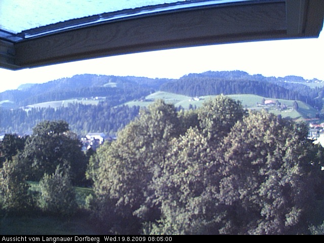 Webcam-Bild: Aussicht vom Dorfberg in Langnau 20090819-080500
