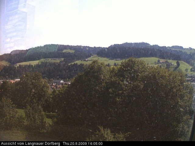 Webcam-Bild: Aussicht vom Dorfberg in Langnau 20090820-160500