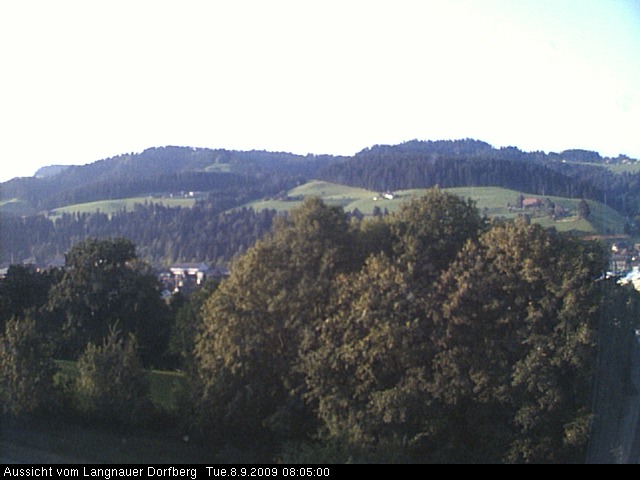 Webcam-Bild: Aussicht vom Dorfberg in Langnau 20090908-080500