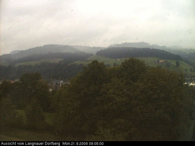 Webcam-Bild: Aussicht vom Dorfberg in Langnau 20090921-080500