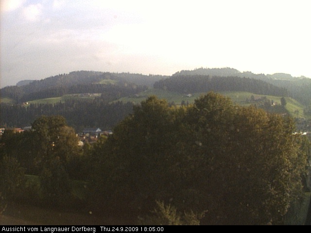 Webcam-Bild: Aussicht vom Dorfberg in Langnau 20090924-180500