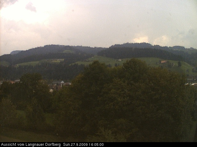 Webcam-Bild: Aussicht vom Dorfberg in Langnau 20090927-160500