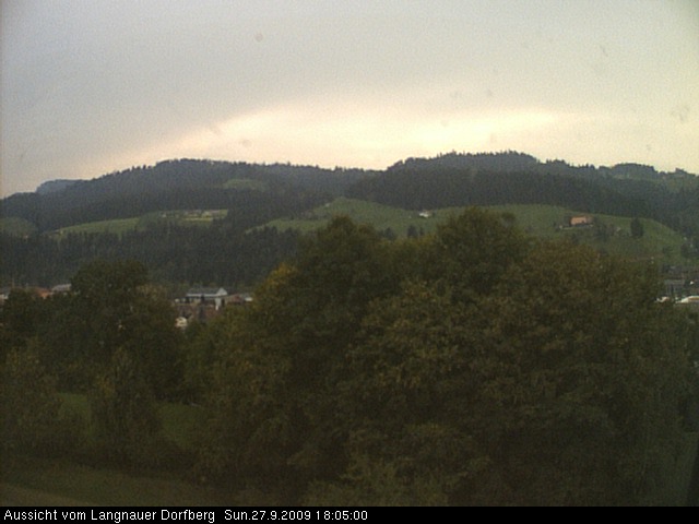Webcam-Bild: Aussicht vom Dorfberg in Langnau 20090927-180500