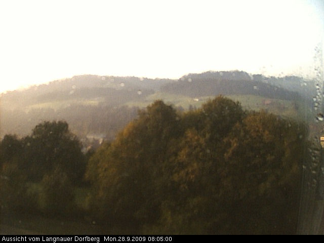 Webcam-Bild: Aussicht vom Dorfberg in Langnau 20090928-080500