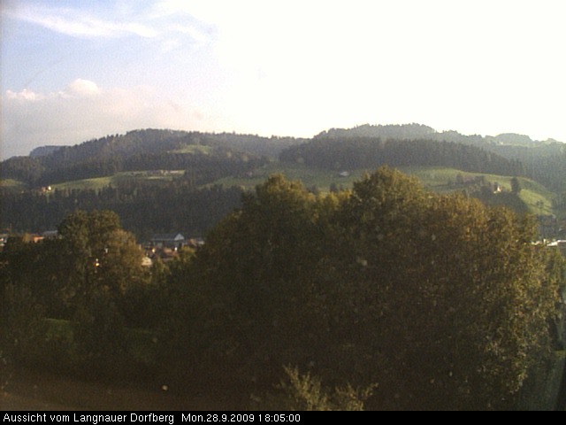 Webcam-Bild: Aussicht vom Dorfberg in Langnau 20090928-180500
