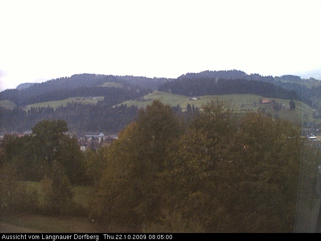 Webcam-Bild: Aussicht vom Dorfberg in Langnau 20091022-080500
