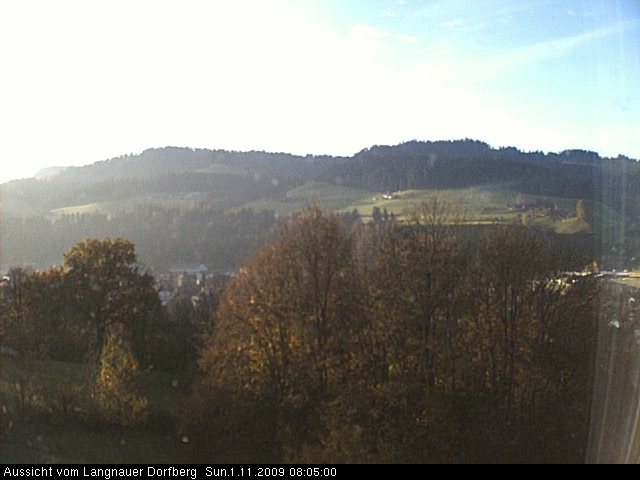 Webcam-Bild: Aussicht vom Dorfberg in Langnau 20091101-080500