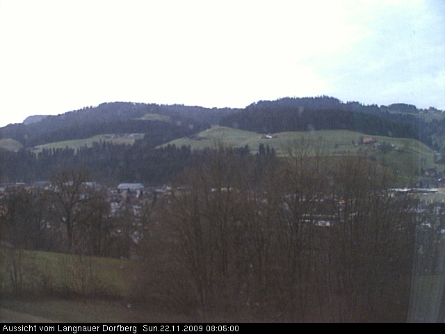 Webcam-Bild: Aussicht vom Dorfberg in Langnau 20091122-080500