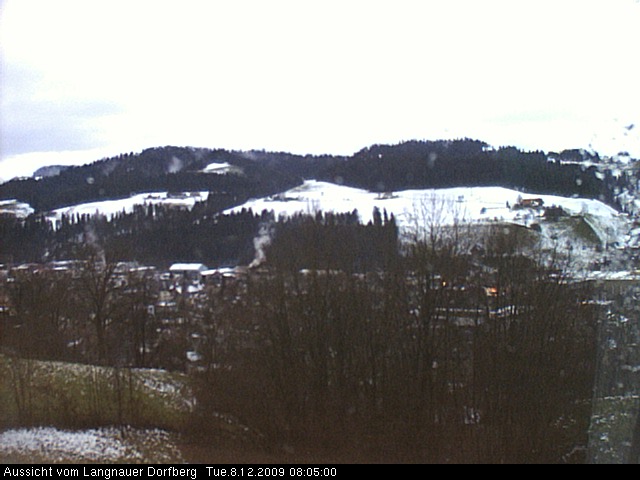 Webcam-Bild: Aussicht vom Dorfberg in Langnau 20091208-080500