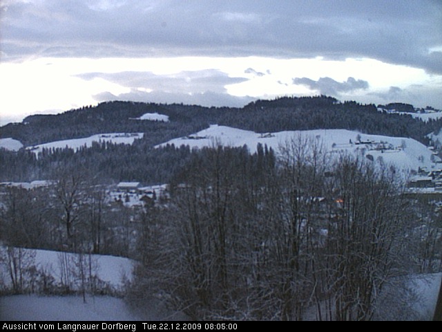 Webcam-Bild: Aussicht vom Dorfberg in Langnau 20091222-080500