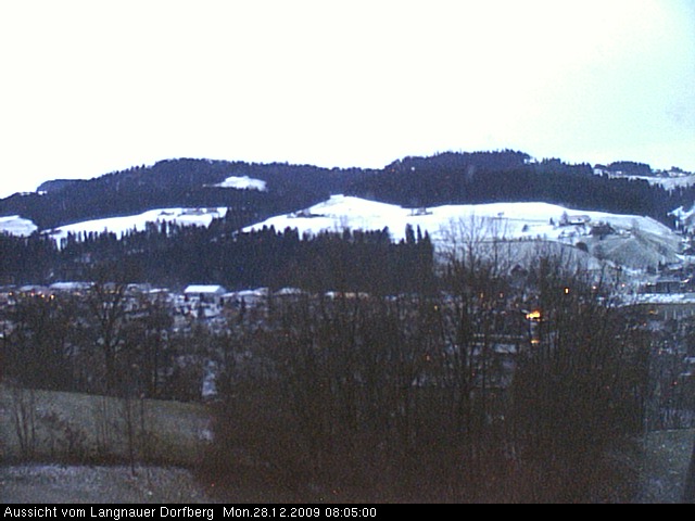 Webcam-Bild: Aussicht vom Dorfberg in Langnau 20091228-080500