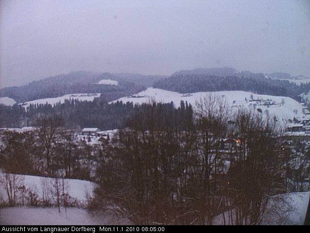 Webcam-Bild: Aussicht vom Dorfberg in Langnau 20100111-080500