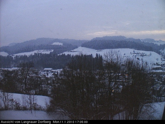 Webcam-Bild: Aussicht vom Dorfberg in Langnau 20100111-170500