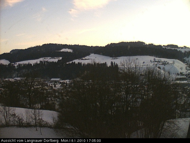 Webcam-Bild: Aussicht vom Dorfberg in Langnau 20100118-170500