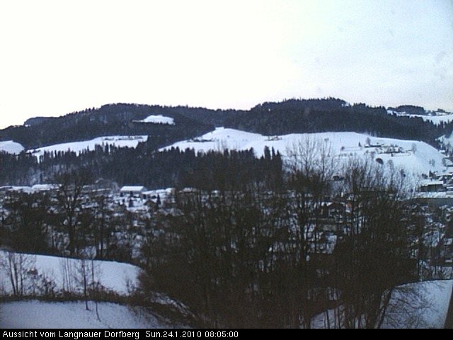 Webcam-Bild: Aussicht vom Dorfberg in Langnau 20100124-080500