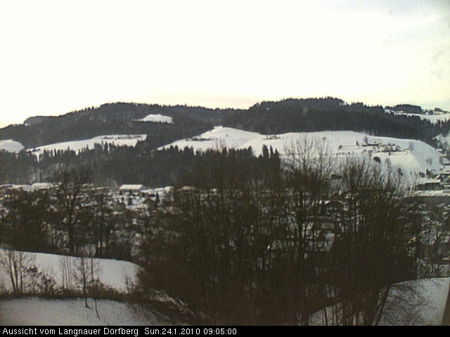 Webcam-Bild: Aussicht vom Dorfberg in Langnau 20100124-090500