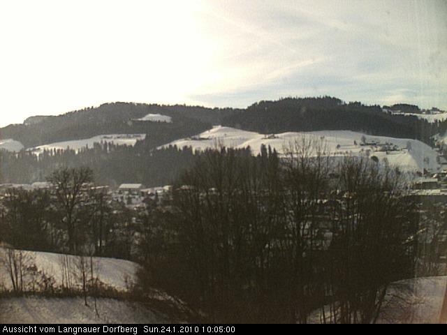 Webcam-Bild: Aussicht vom Dorfberg in Langnau 20100124-100500