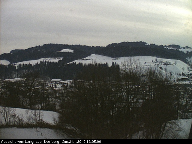 Webcam-Bild: Aussicht vom Dorfberg in Langnau 20100124-160500