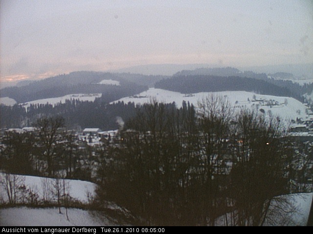 Webcam-Bild: Aussicht vom Dorfberg in Langnau 20100126-080500