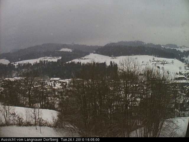 Webcam-Bild: Aussicht vom Dorfberg in Langnau 20100126-160500