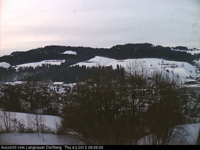 Webcam-Bild: Aussicht vom Dorfberg in Langnau 20100204-080500