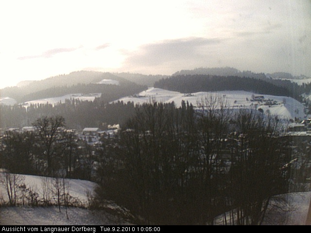 Webcam-Bild: Aussicht vom Dorfberg in Langnau 20100209-100500