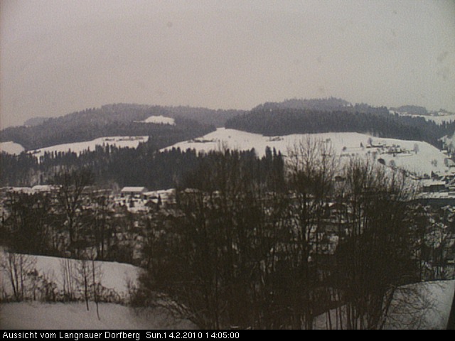 Webcam-Bild: Aussicht vom Dorfberg in Langnau 20100214-140500