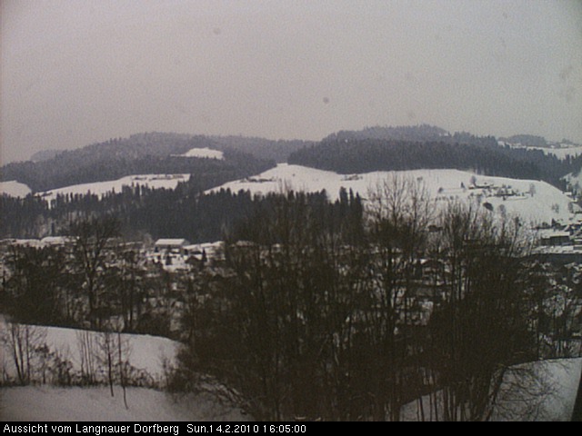 Webcam-Bild: Aussicht vom Dorfberg in Langnau 20100214-160500